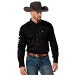 10017497TeamLogoLSShirtBlackFront