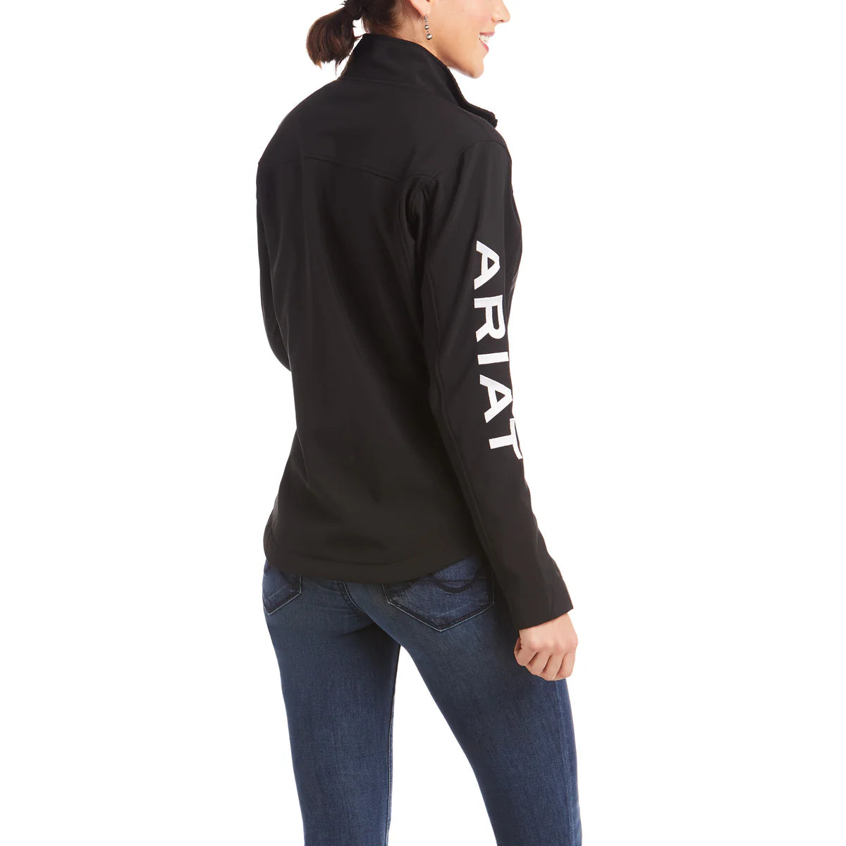 10019206AriatSoftshellJacketBlackBack