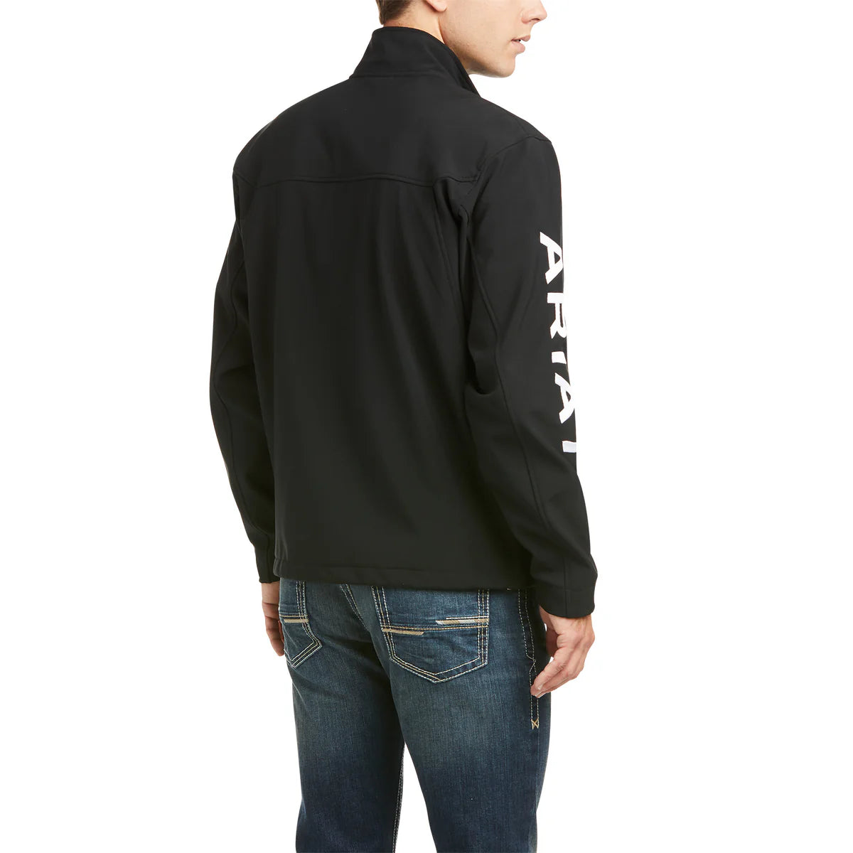 10019279TeamSoftshellJacketBlackBack