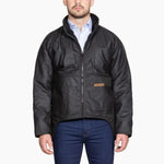 23LS-BOilskinLongSleeveJacketBrownFront