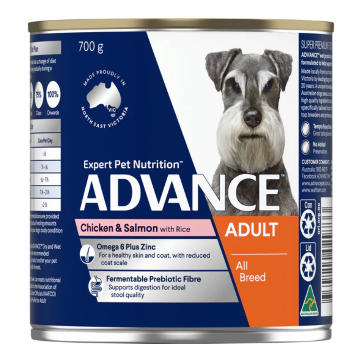 AdultCansChickSalmonRice700g