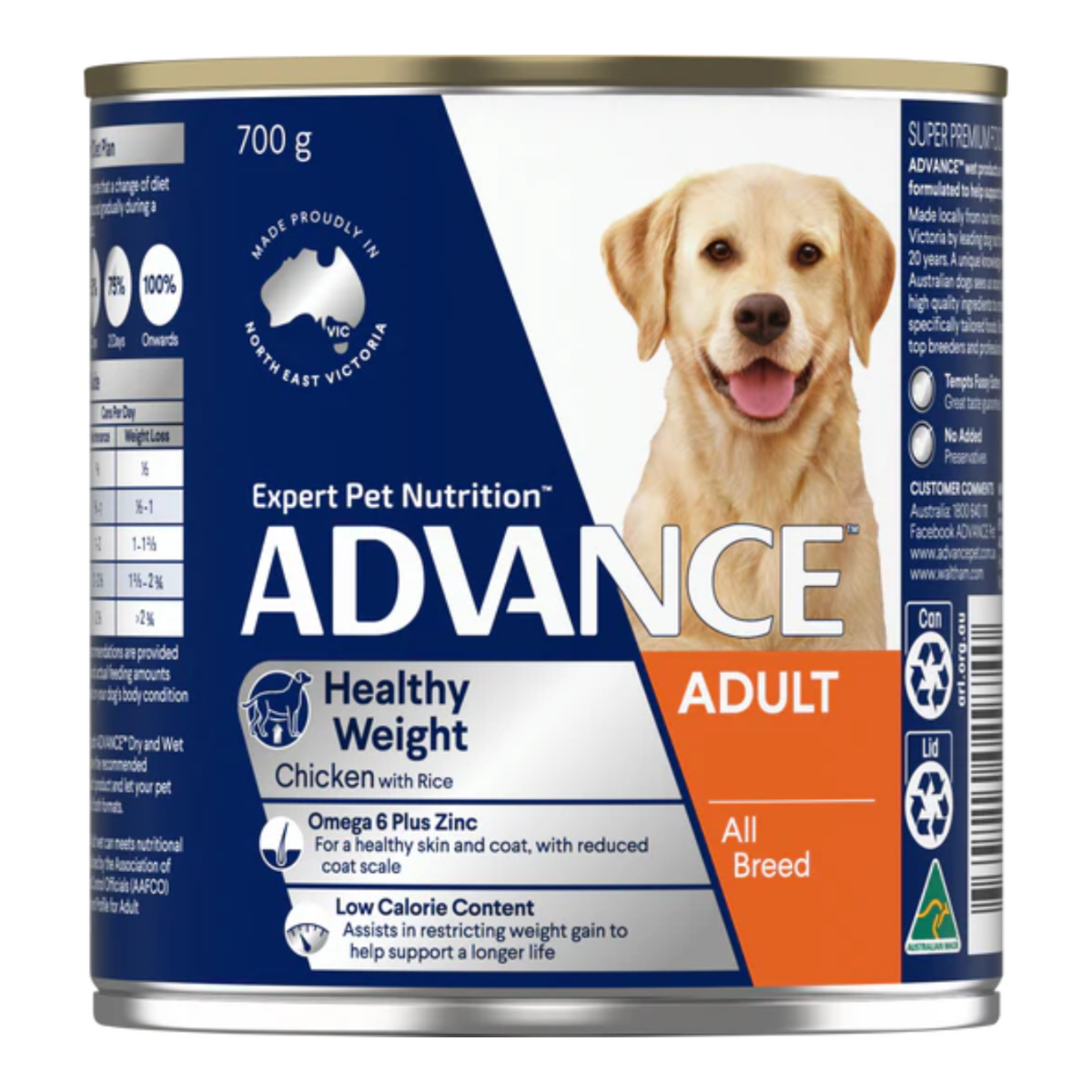 AdultCansHealthyWeightChickRice700g