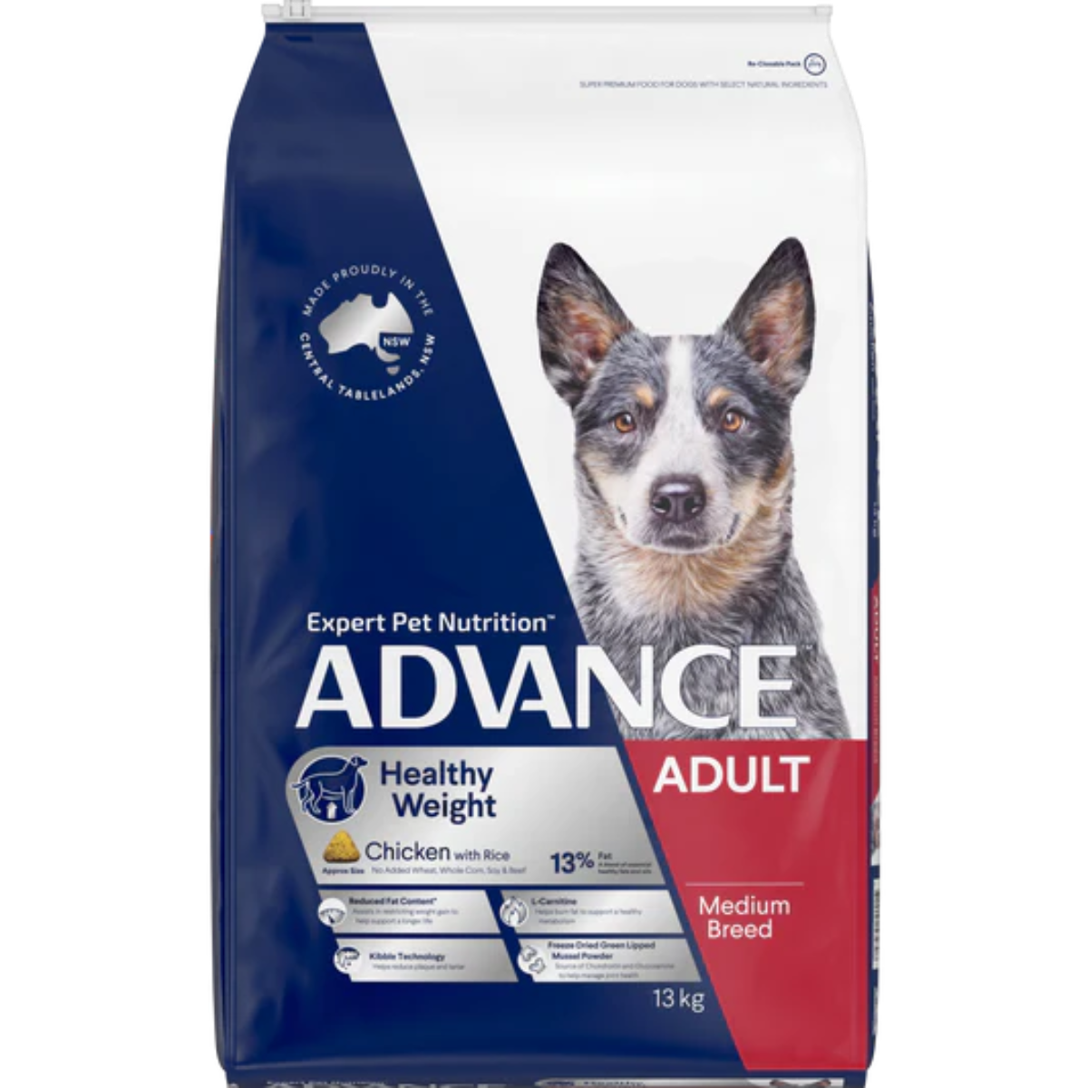 AdultMedBreedHealthyWeightChickRice13kg