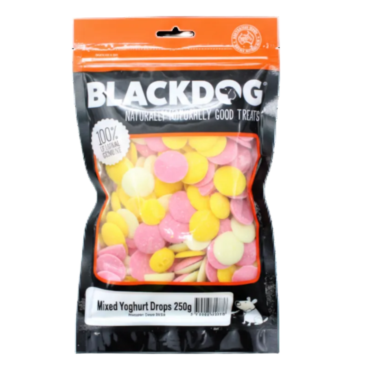 Blackdog Mixed Yoghurt Drops 250g