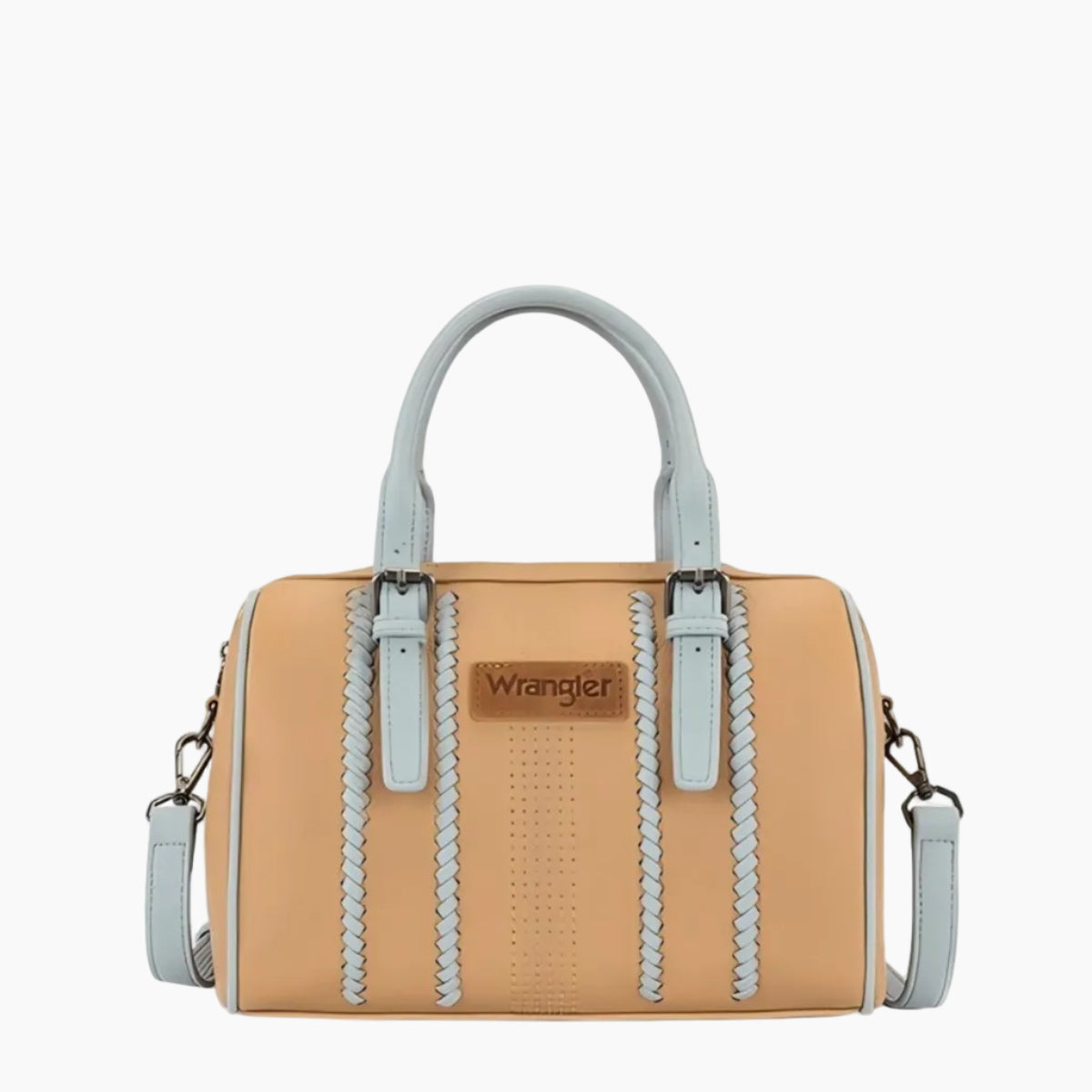 BostonStitchBarrelBagBlueFront