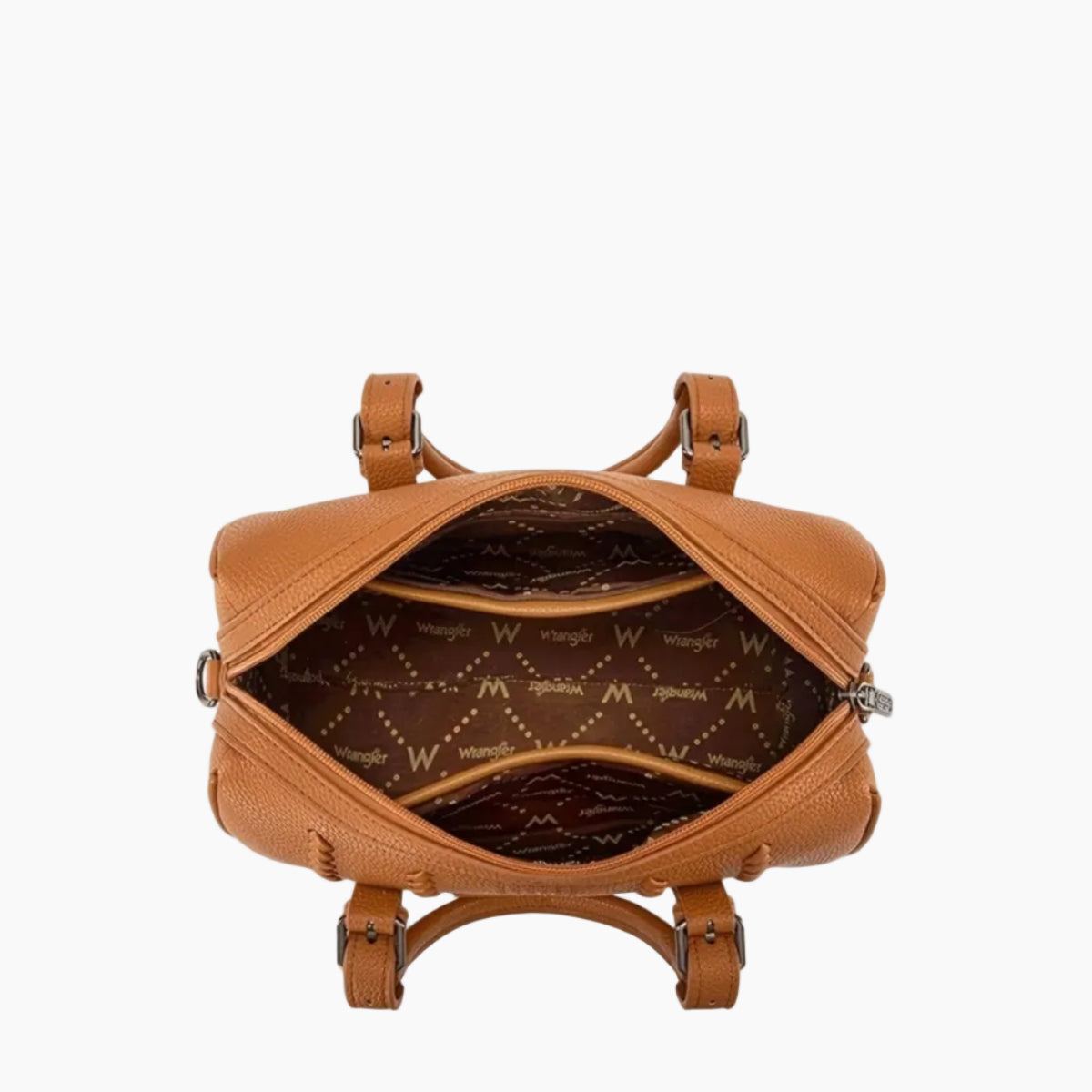 BostonStitchBarrelBagTanInside