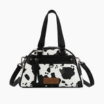 CowPrintHandbagBlackFront