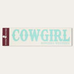 CowgirlDieCutStickerMint