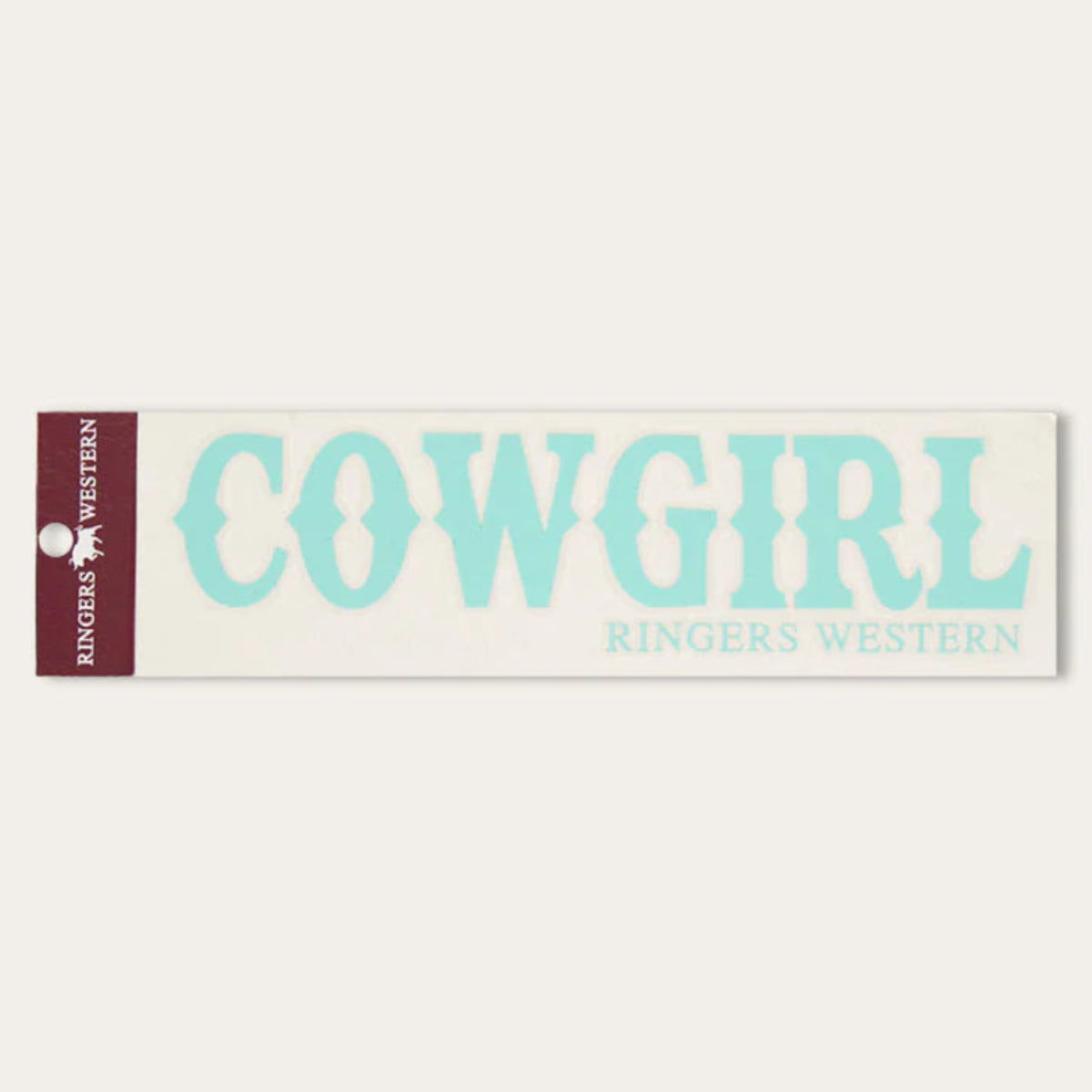 CowgirlDieCutStickerMint