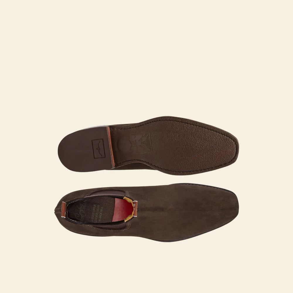 Craftsman boot – chocolate suede leather
