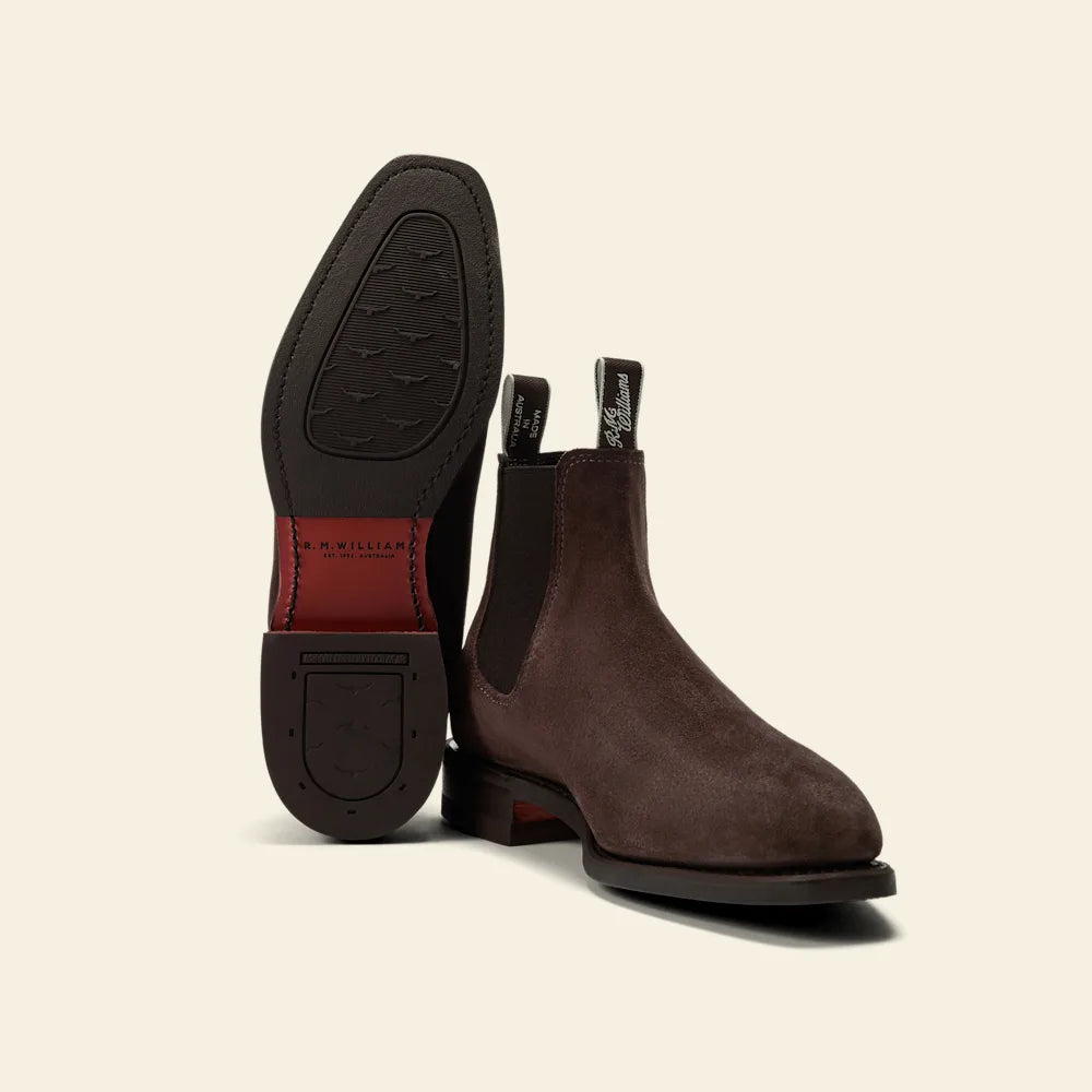 Craftsman boot – chocolate suede leather
