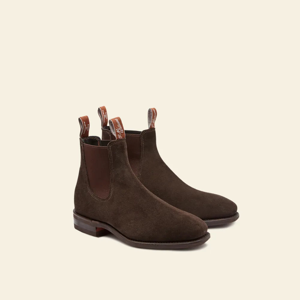 Craftsman boot – chocolate suede leather
