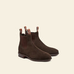 Craftsman boot – chocolate suede leather
