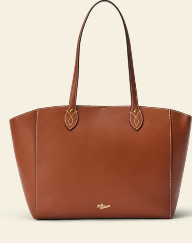 Eden Stitched Tote – Tan