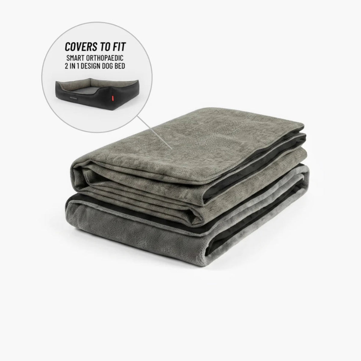 EzyDogOrthoSmartLinenCoverCharcoal