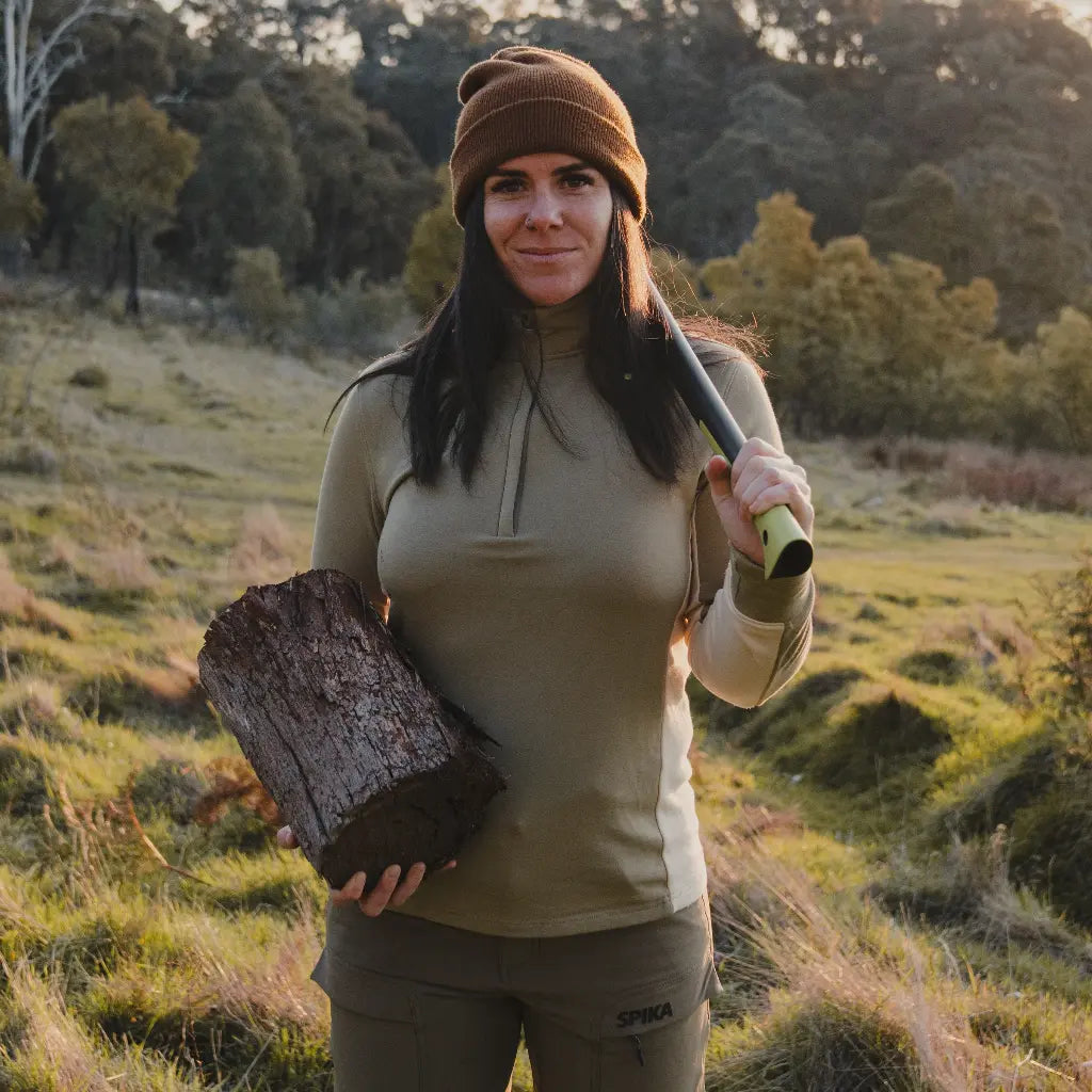 GO AVP HALF-ZIP - WOMENS - OLIVE