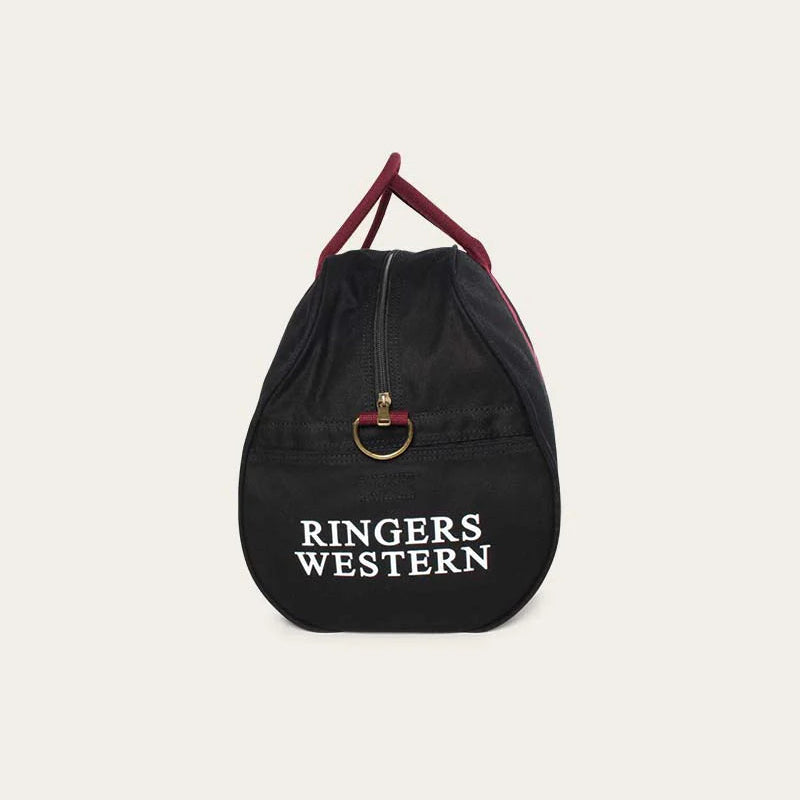 GundagaiDuffleBagBlackMaroonSide