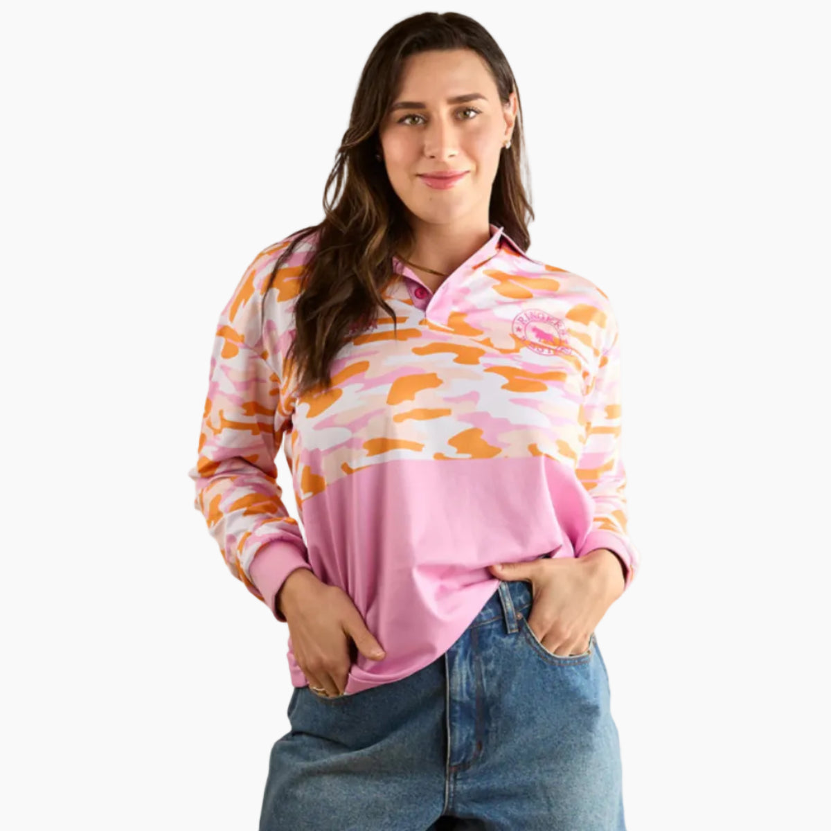 HallsCreekFishingJerseyPinkFront