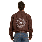 HawkeyeLSFullShirtChocolateBack