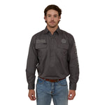 HawkeyeLSHalfShirtMagnum-UltGreyFront
