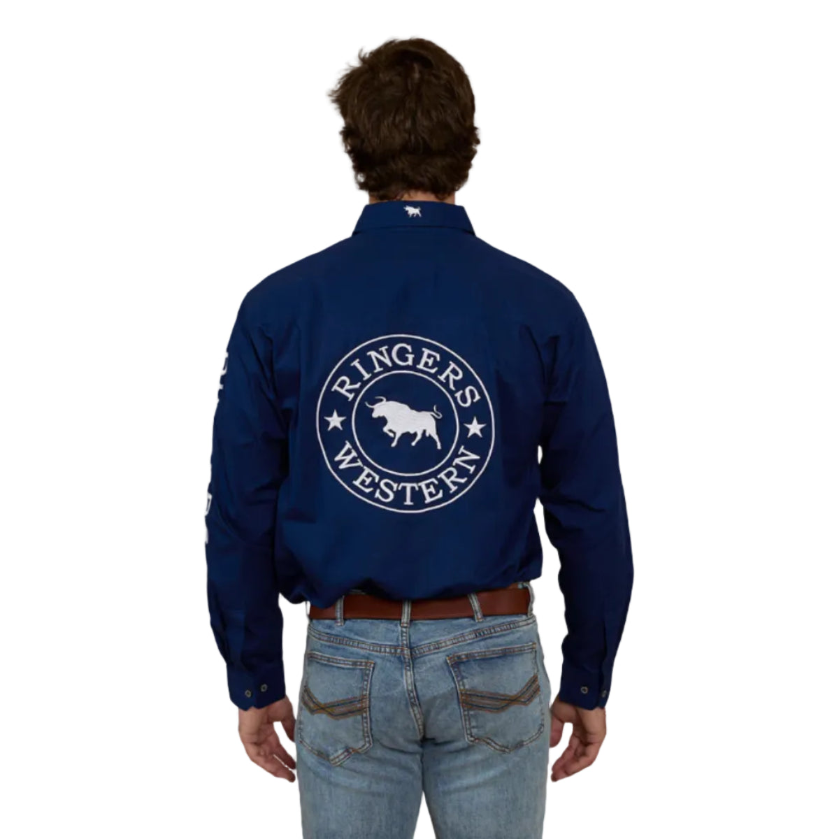 HawkeyeLSHalfShirtNavyBack