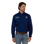 HawkeyeLSHalfShirtNavyFront