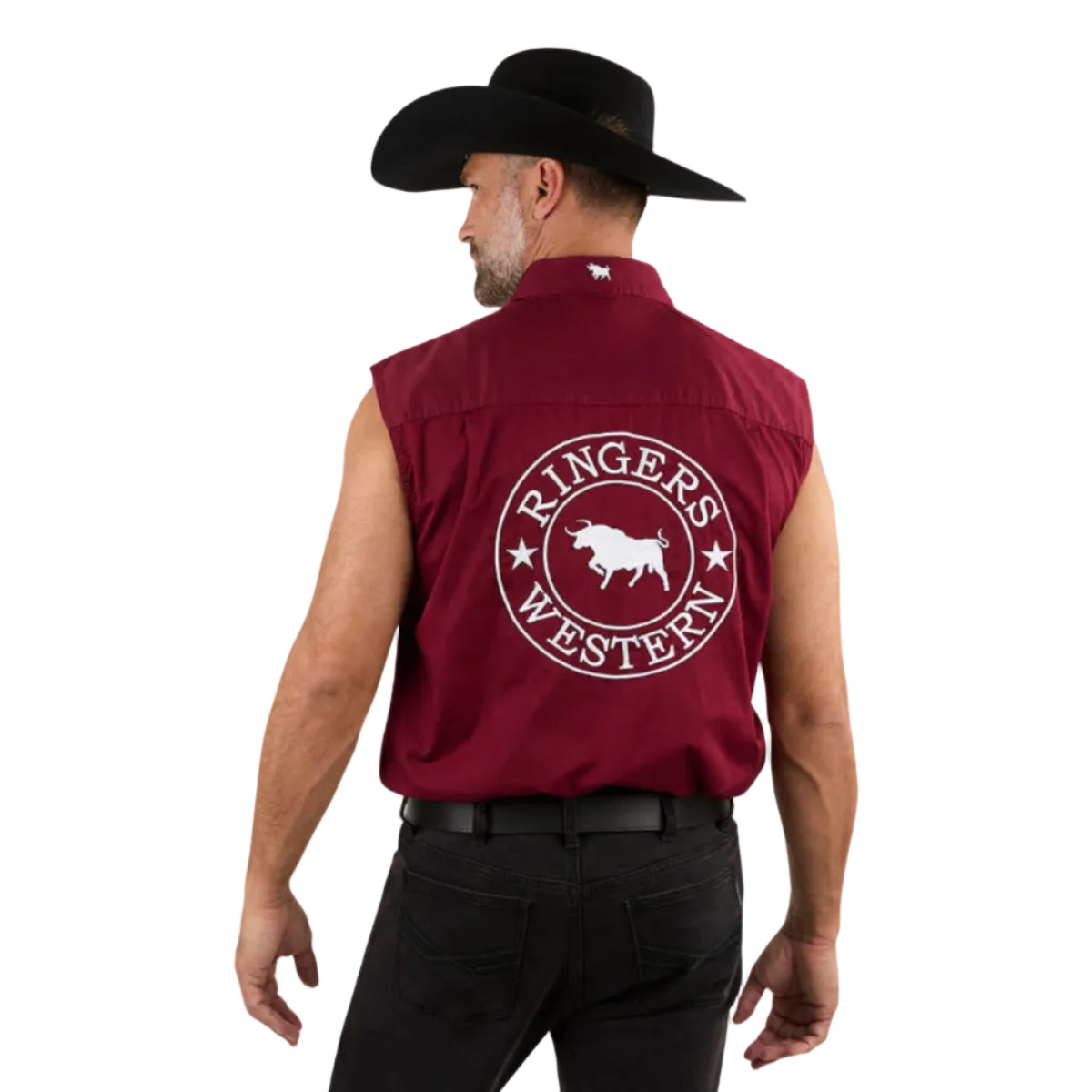 HawkeyeSleevlessShirtBurgundyBack