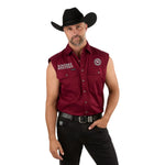 HawkeyeSleevlessShirtBurgundyFront