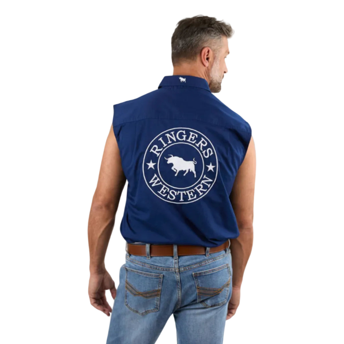 HawkeyeSleevlessShirtNavyBack