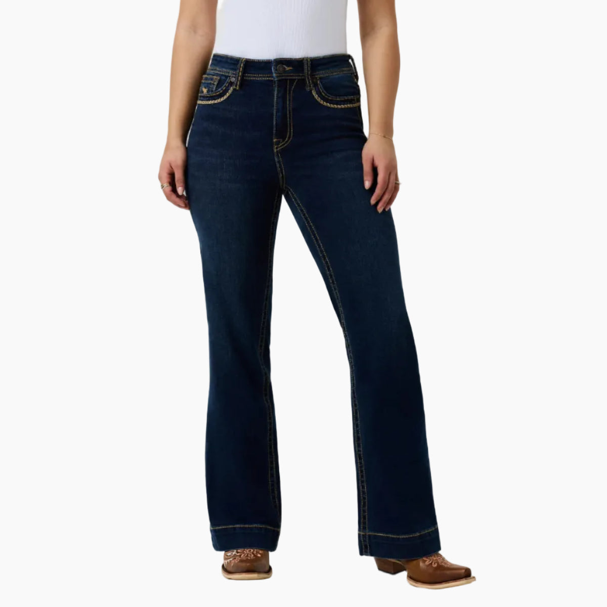 IndiRodeoJeansDarkDenimFront