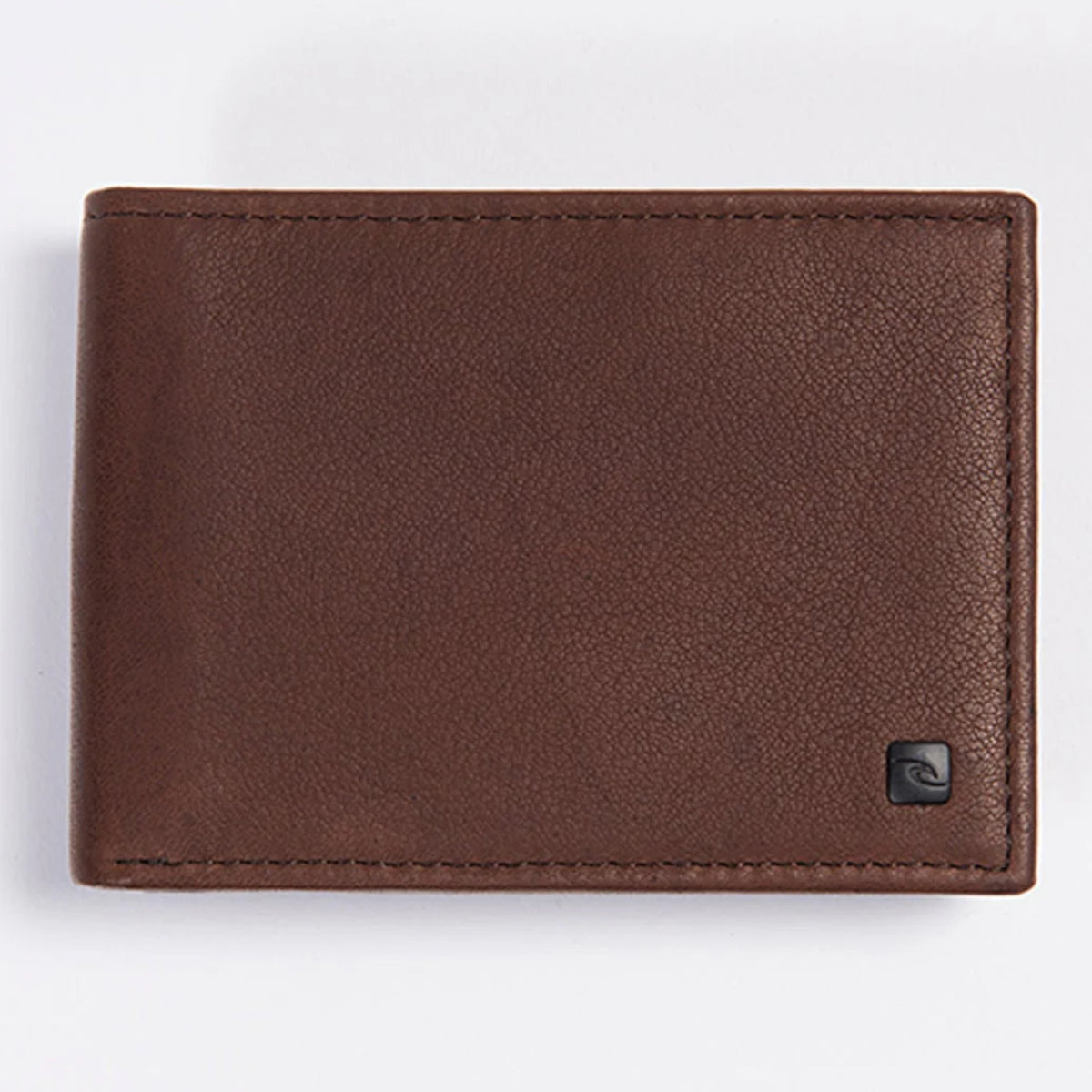 K-RooRFIDSlimLeatherWalletBrownFront