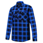KidsClosedFrontFlanneletteShirtRM123SKCBlue-Black