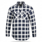 KidsClosedFrontFlanneletteShirtRM123SKCNavy-White