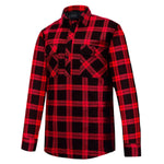 KidsClosedFrontFlanneletteShirtRM123SKCRed-Black