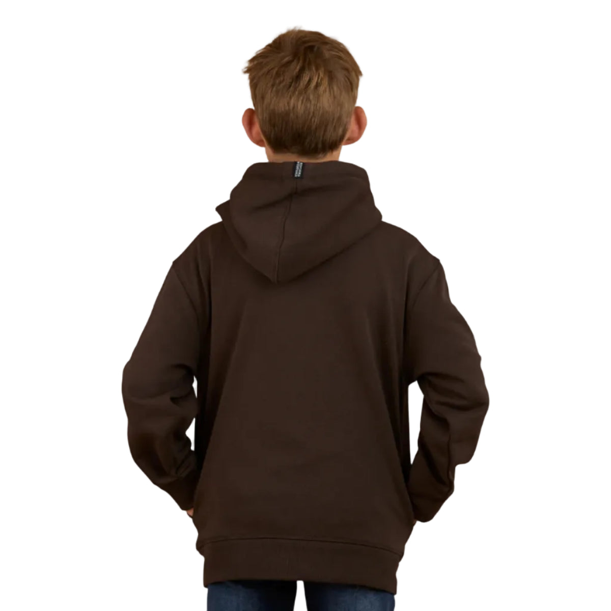 KidsTruckYeahHoodieCharcoalBack
