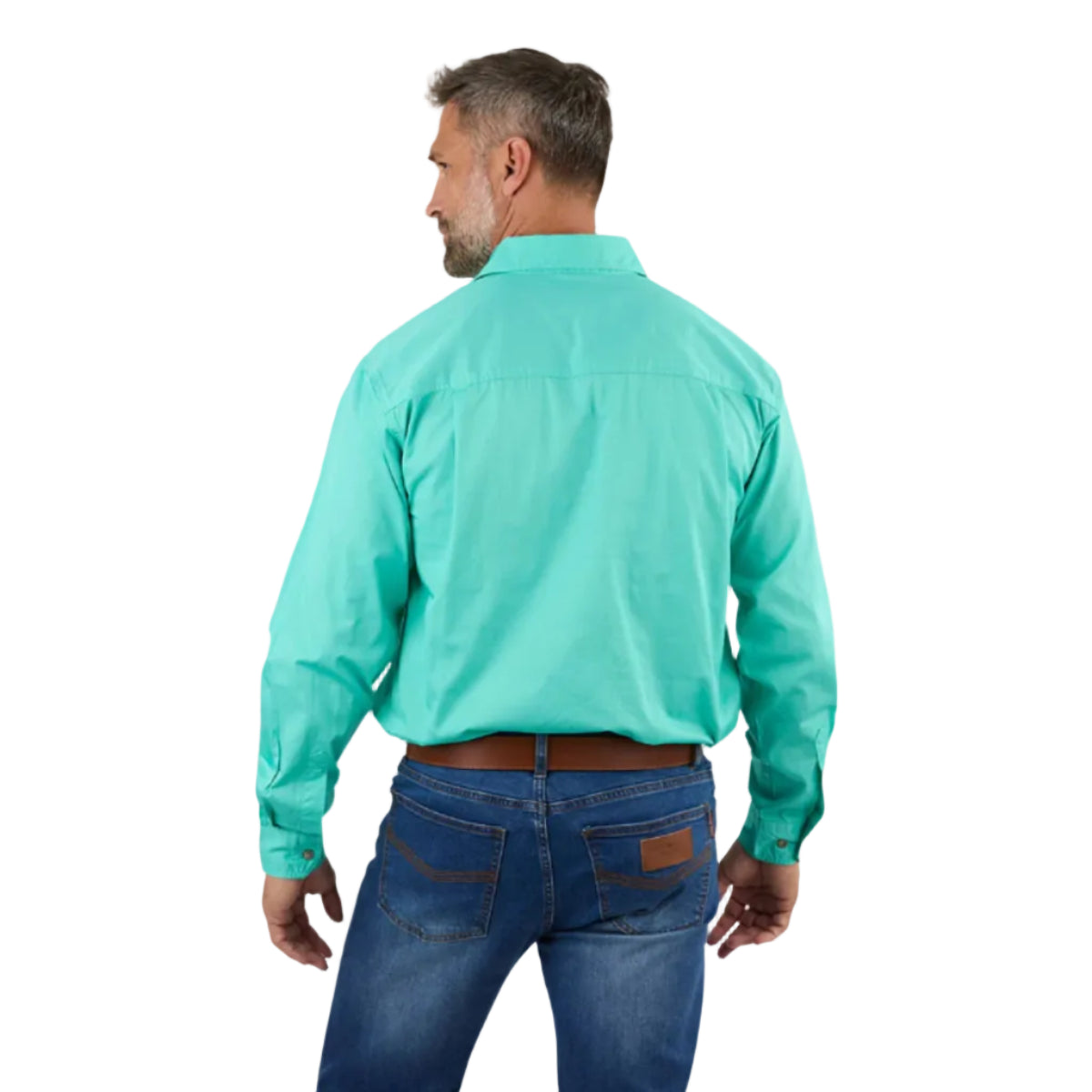 KingRiverLSHalfShirtMintBack