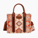 MacyAztecCrossbodyBagTanFront