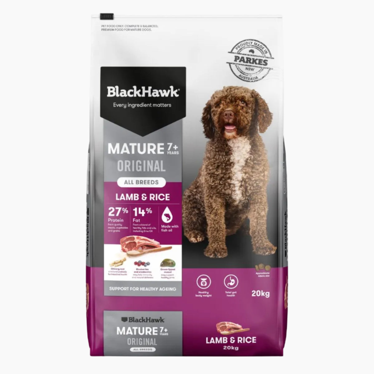 MatureDryFoodLambRice20kg