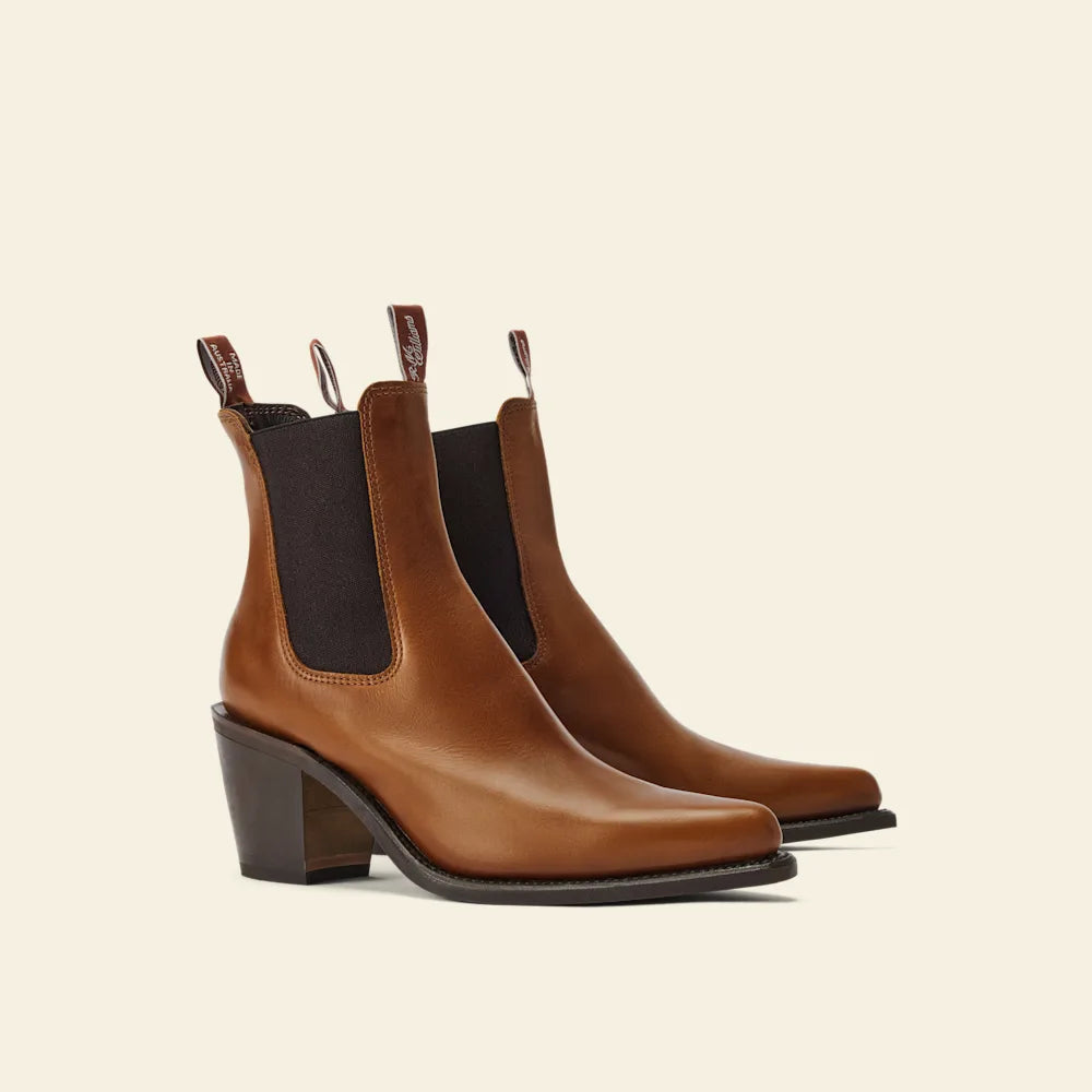 Maya boot – tan pull-up leather