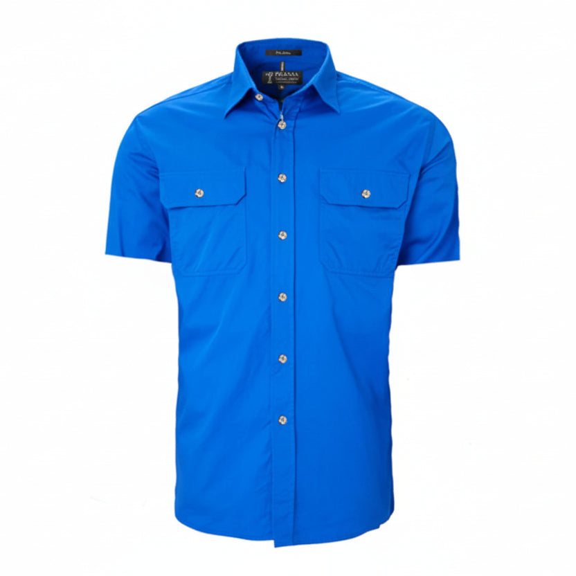 Men's Pilbara Shirt - Open Front - Short Sleeve