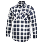 MensClosedFrontFlanneletteRM123SCFNavy-White