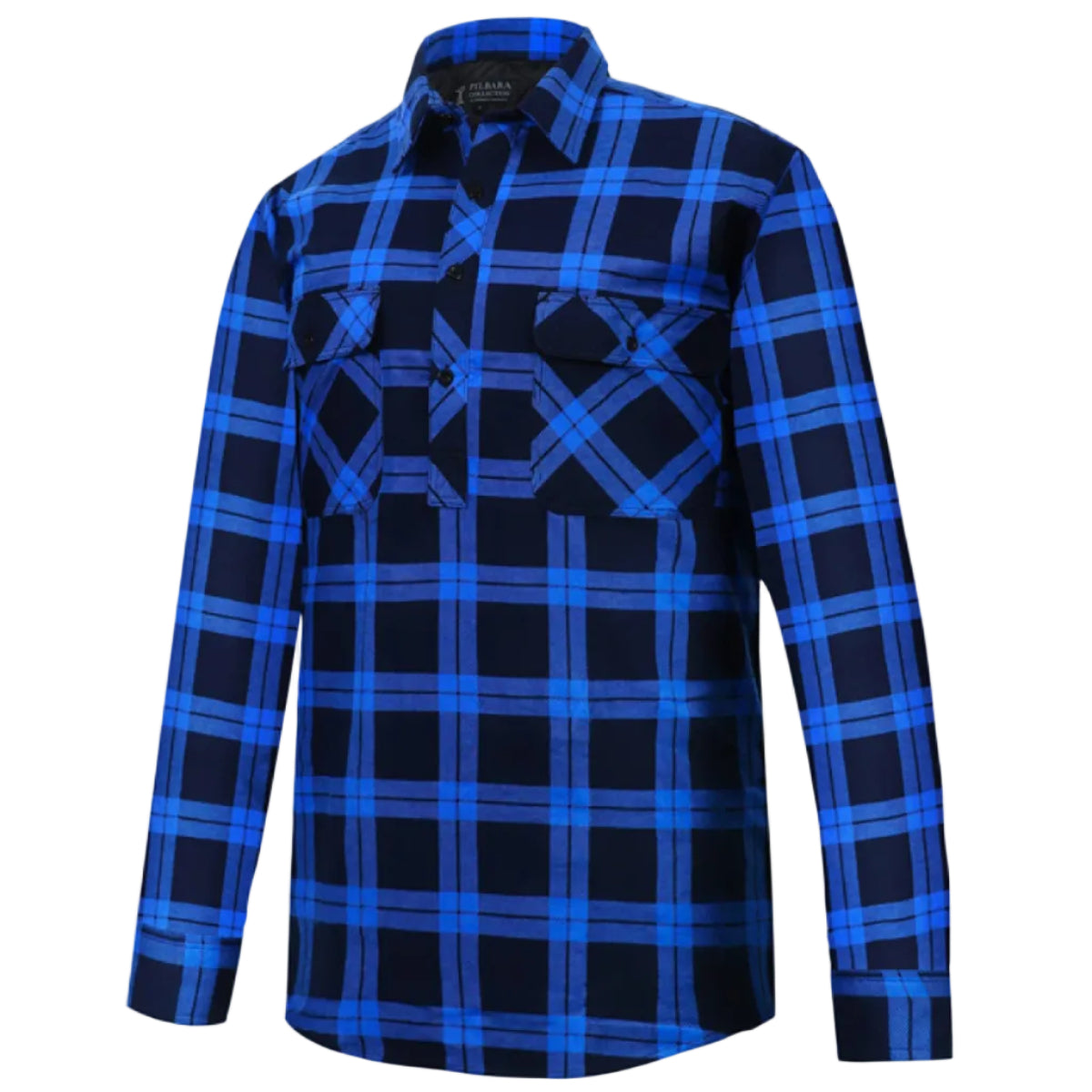 MensClosedFrontFlanneletteRM123SCFRoyalBlue-Navy