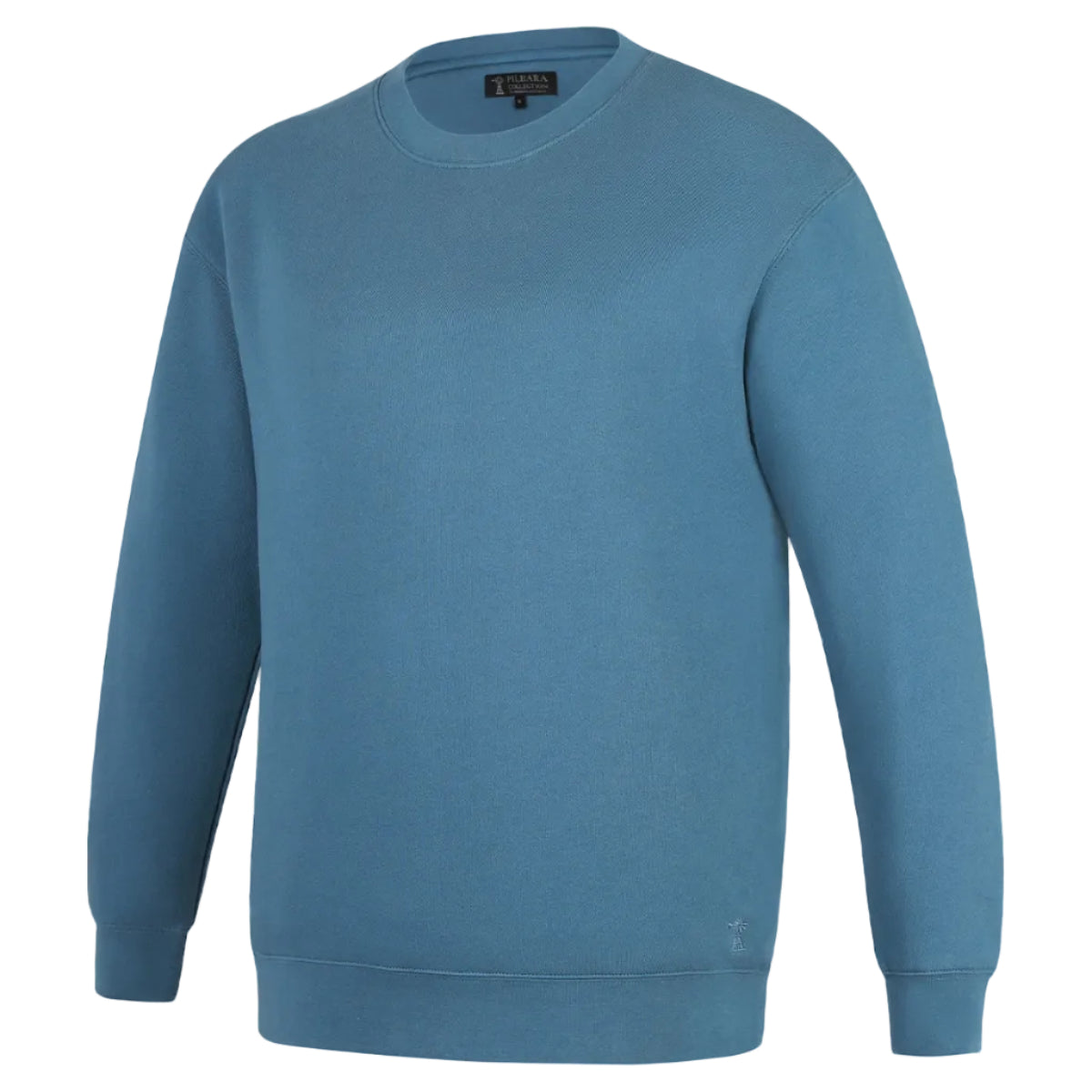 MensCrewNeckFleecePilloverRMPC140Bluestone