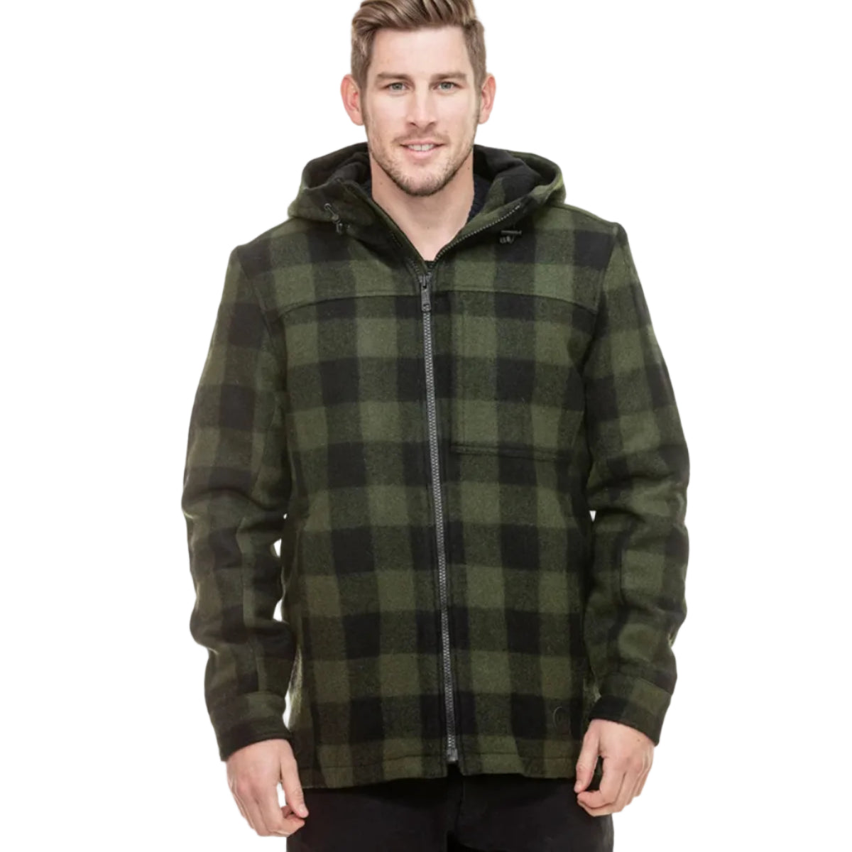 MensHudsonHoodieCoreOlive-Black
