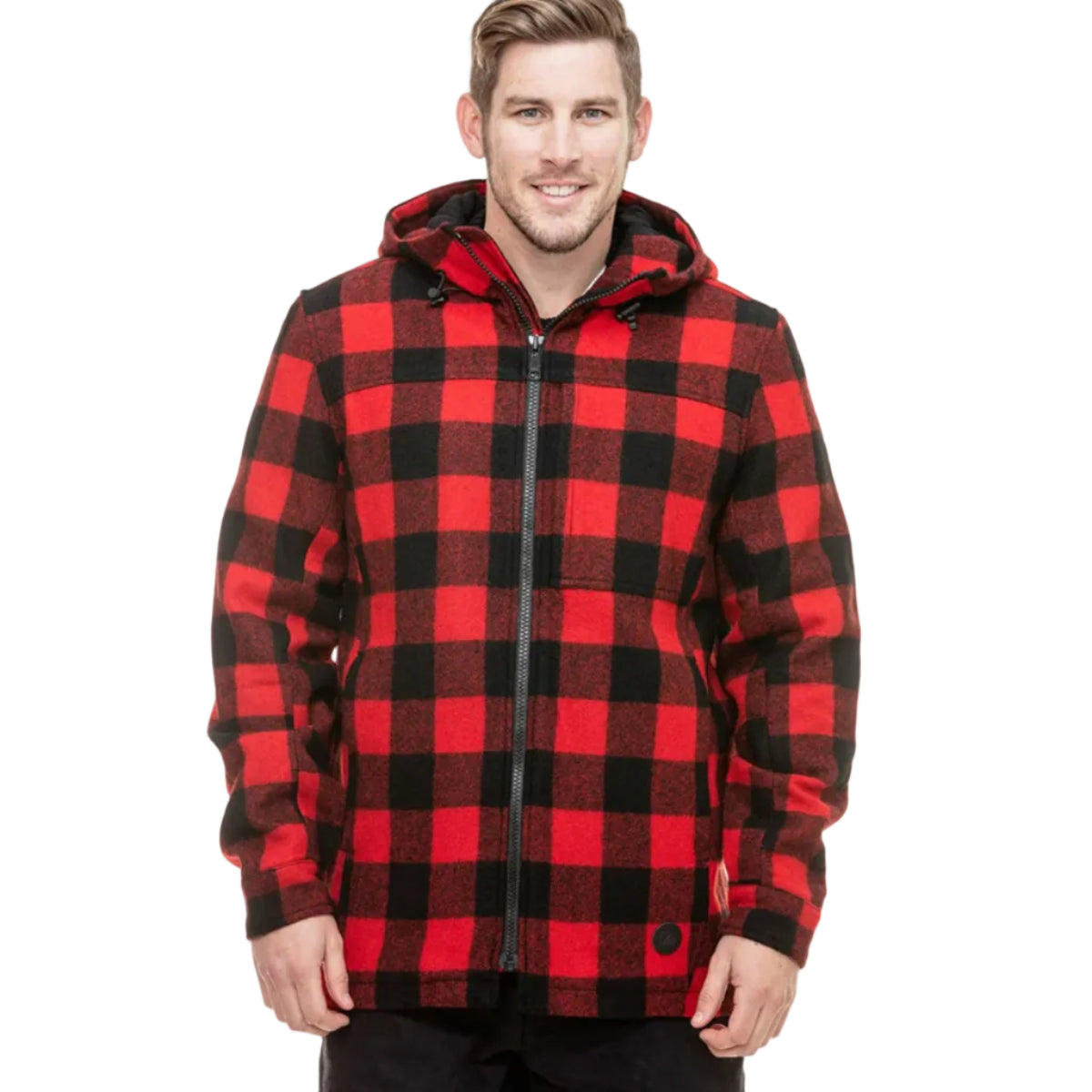 MensHudsonHoodieCoreRed-Black