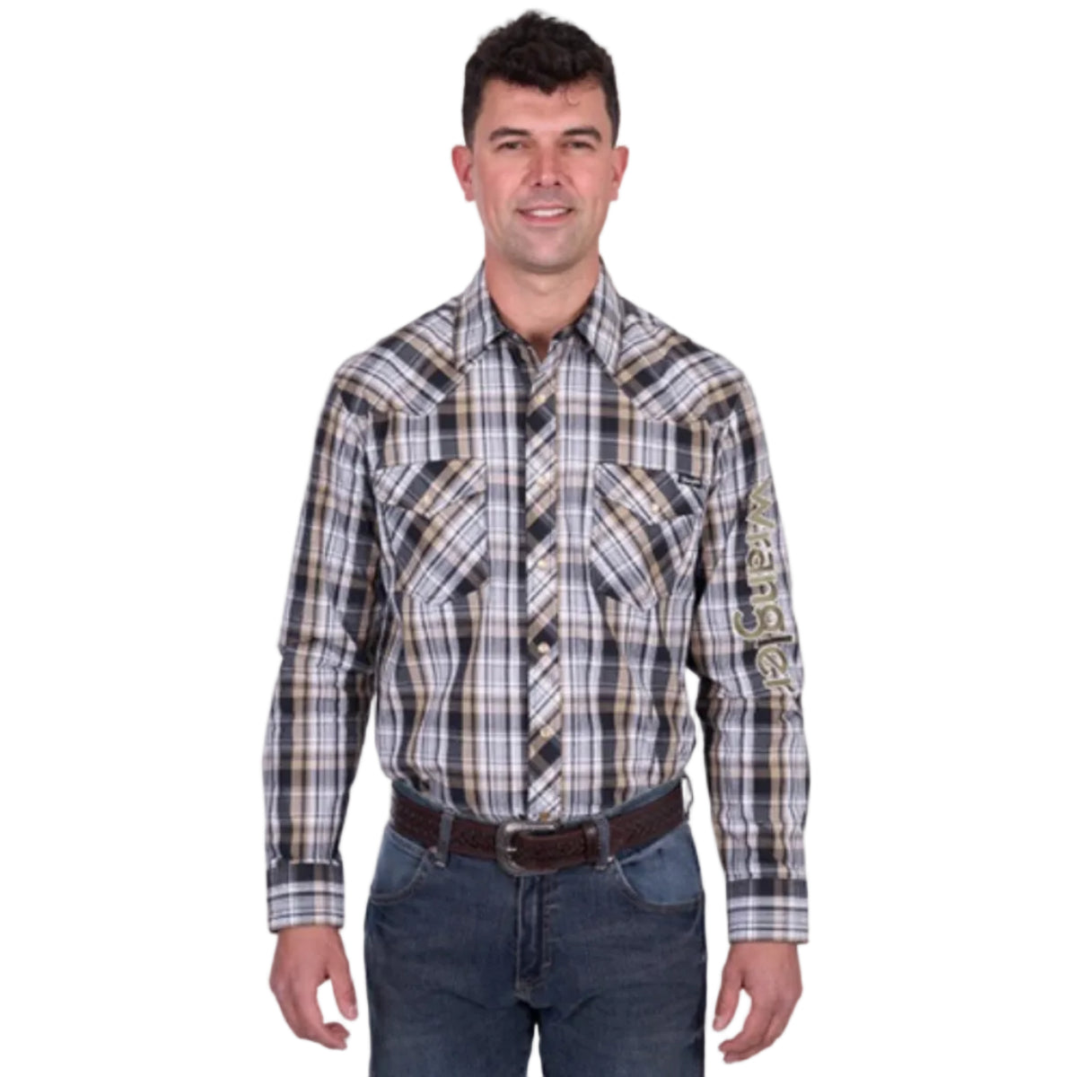 MensJoelLogoLSShirtFront