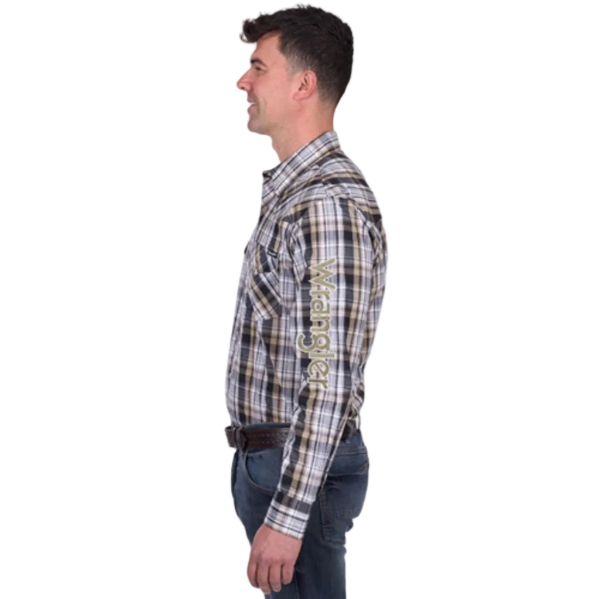 MensJoelLogoLSShirtSide