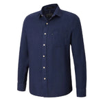 MensLinenLSShirtNavy