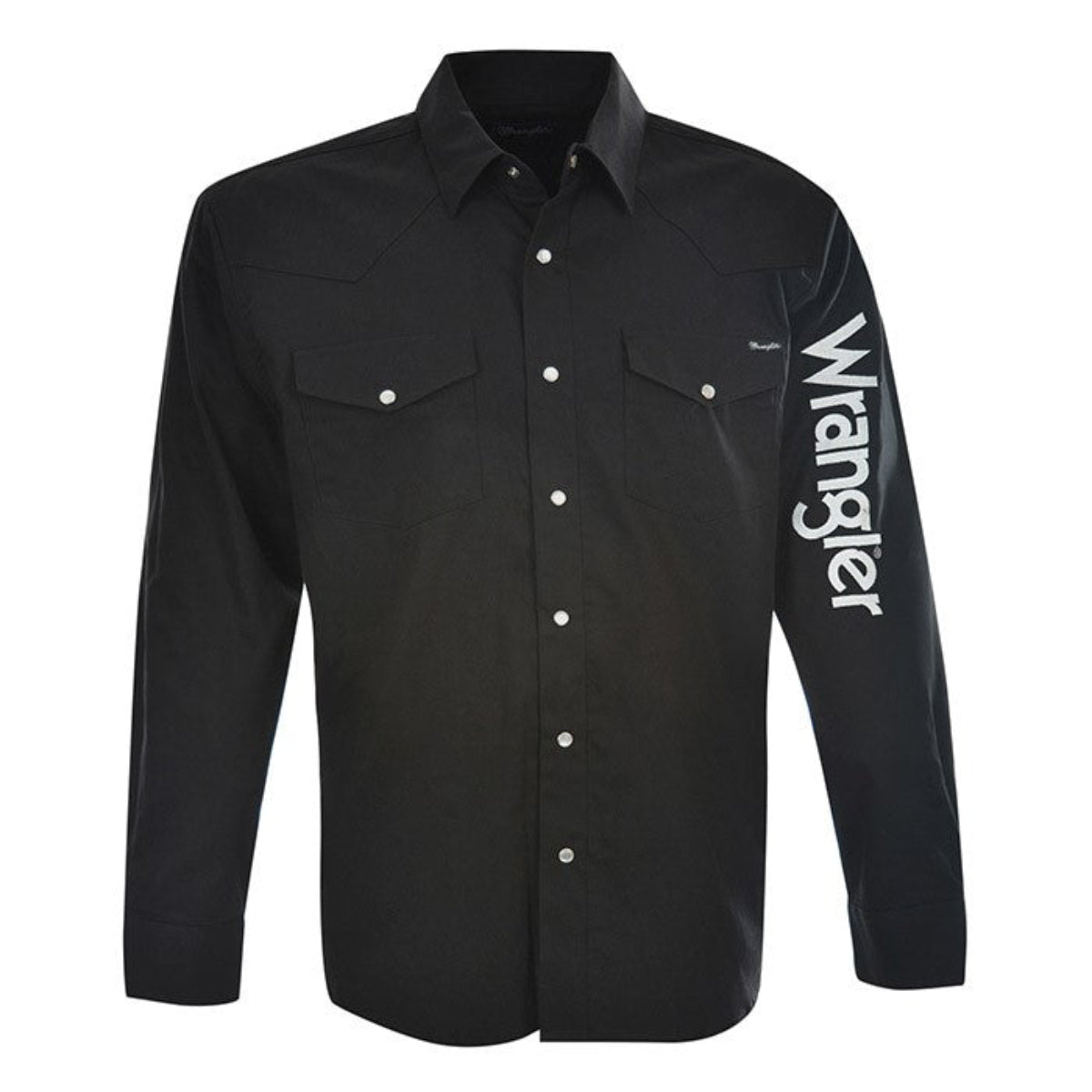 MensLogoRodeoLSDrillShirtBlack