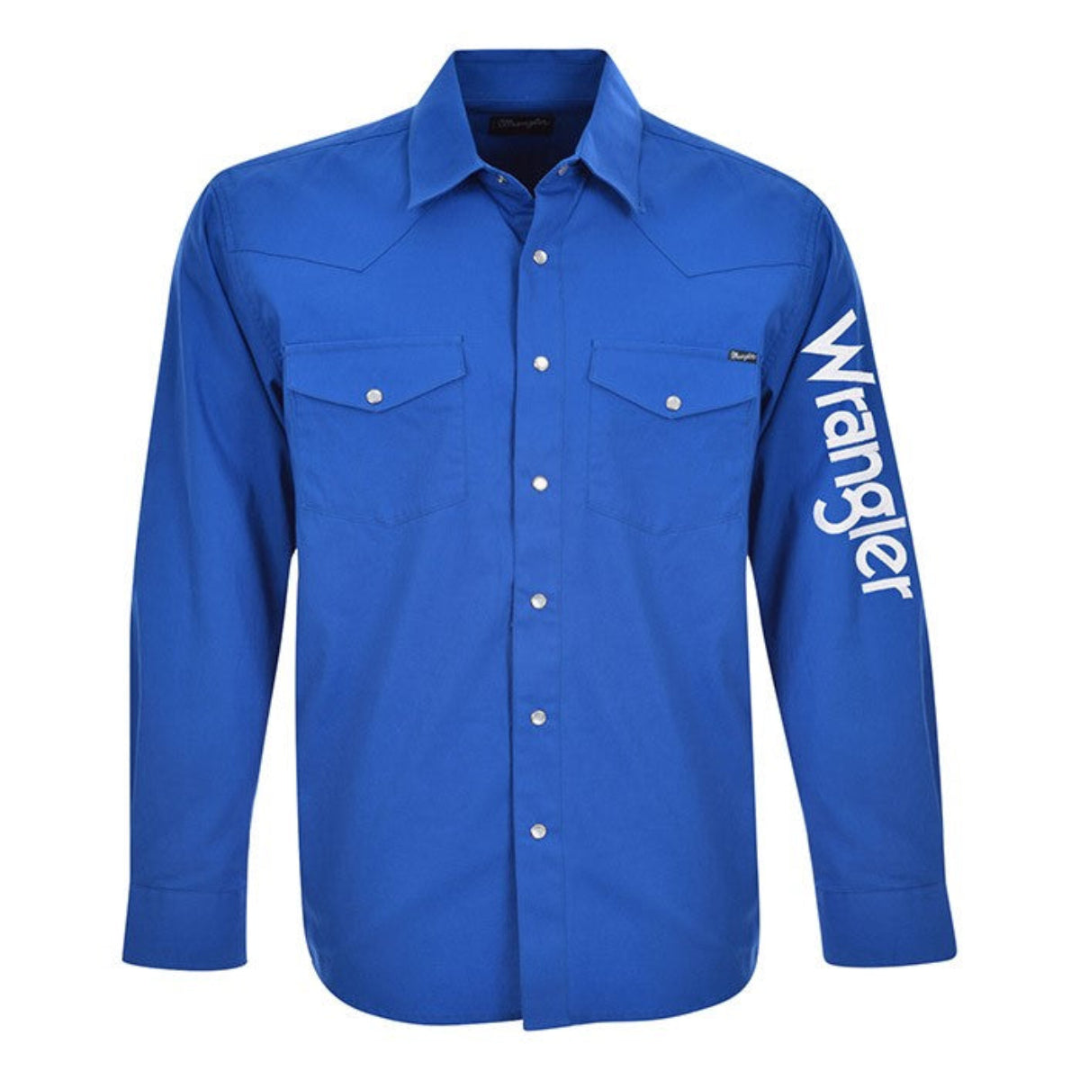 MensLogoRodeoLSDrillShirtCobolt